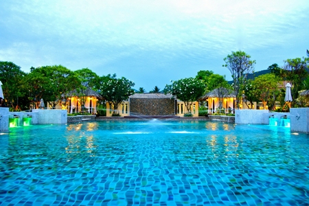 Pool view at the Centara Koh Chang Tropicana Resort.